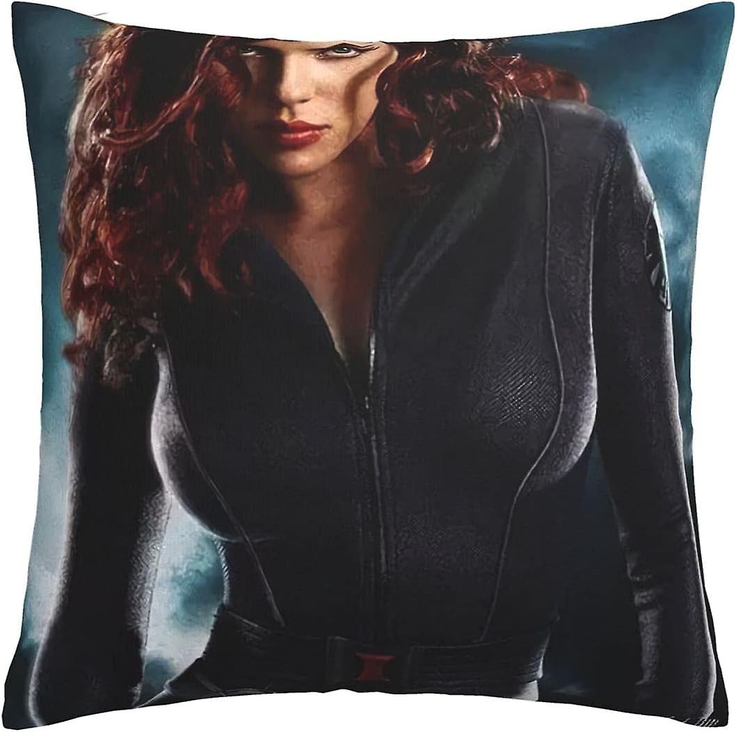 柔らかく快適なブラックウィドウクッションカバー1パック45 x 45 cmカラフルチェーンプリントスロー枕ケース(B-99)