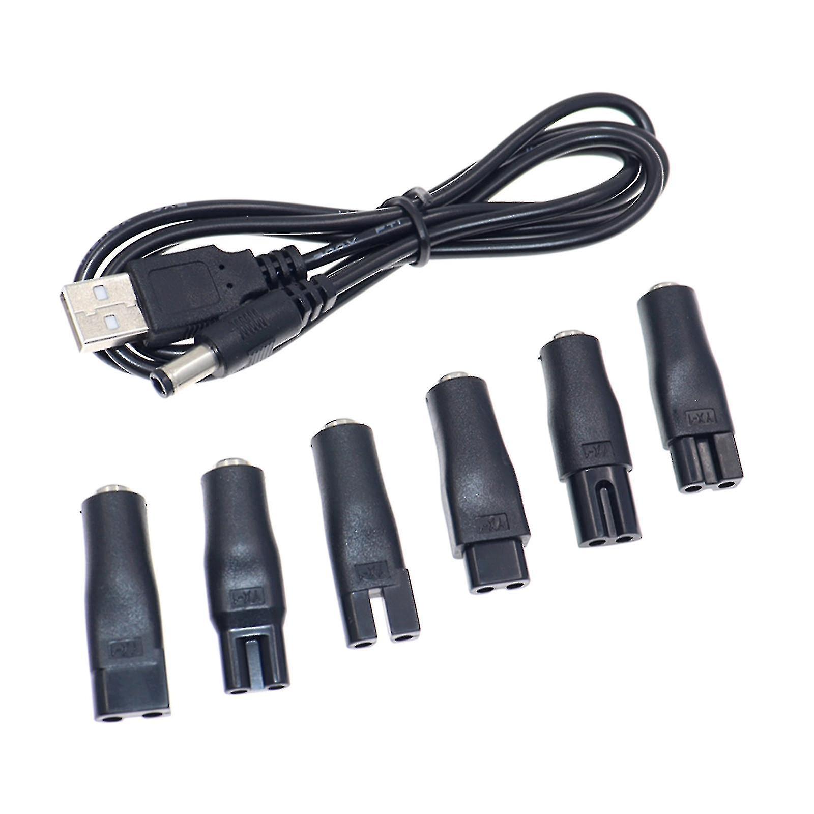 Dc5.5x2.1mm Male Plug To C8 Female Connector Power Cord Conversion Interface