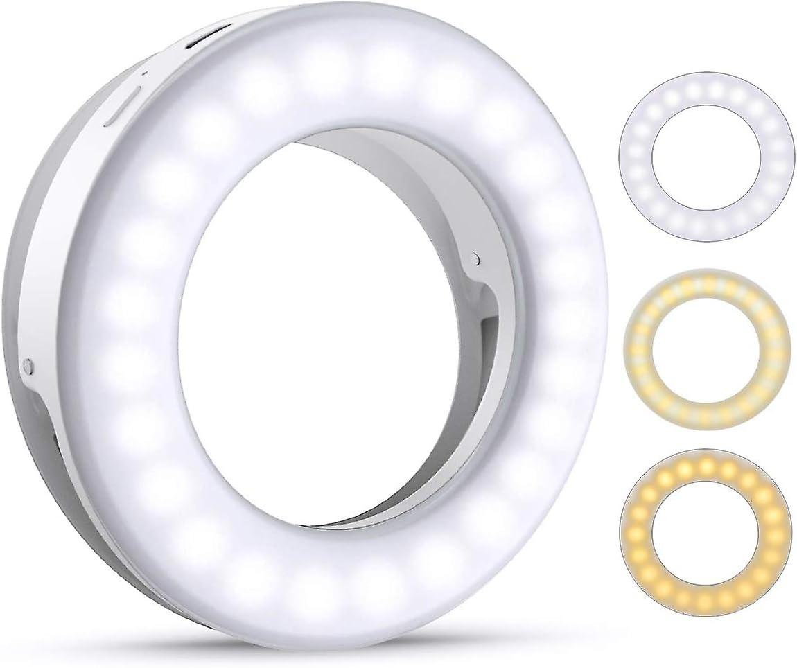 Selfie light, cell phone selfie light, light ring cell phone, 40 LED light ring with 3-tip brightnes