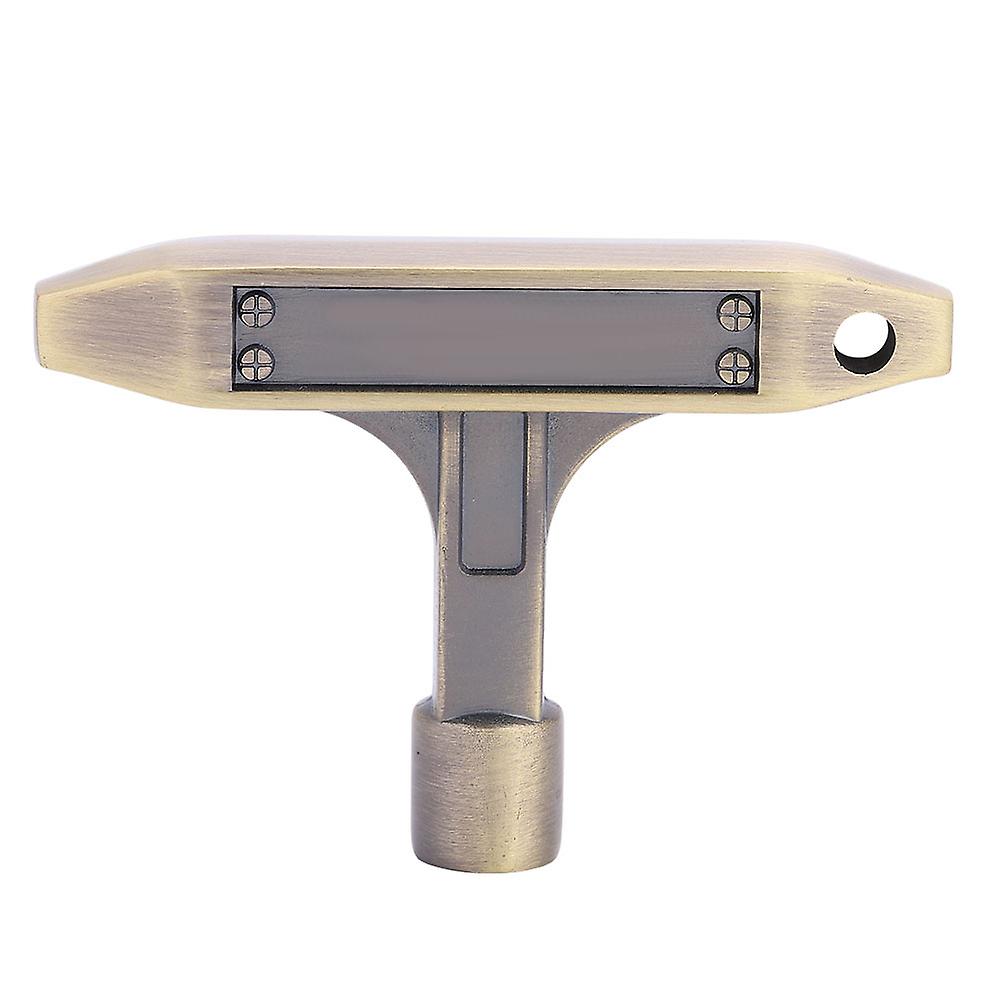1pc 5.4 x 5.4mm Metal T-Shaped Drum Tuning Key Musical Instrument Accessory (Bronze)