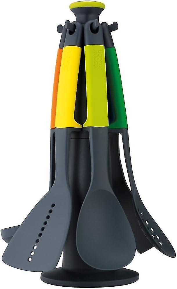 - Kitchen tools & gadgets Carousel 6-Piece Utensil Set with rotating stand, Ergonomic silico
