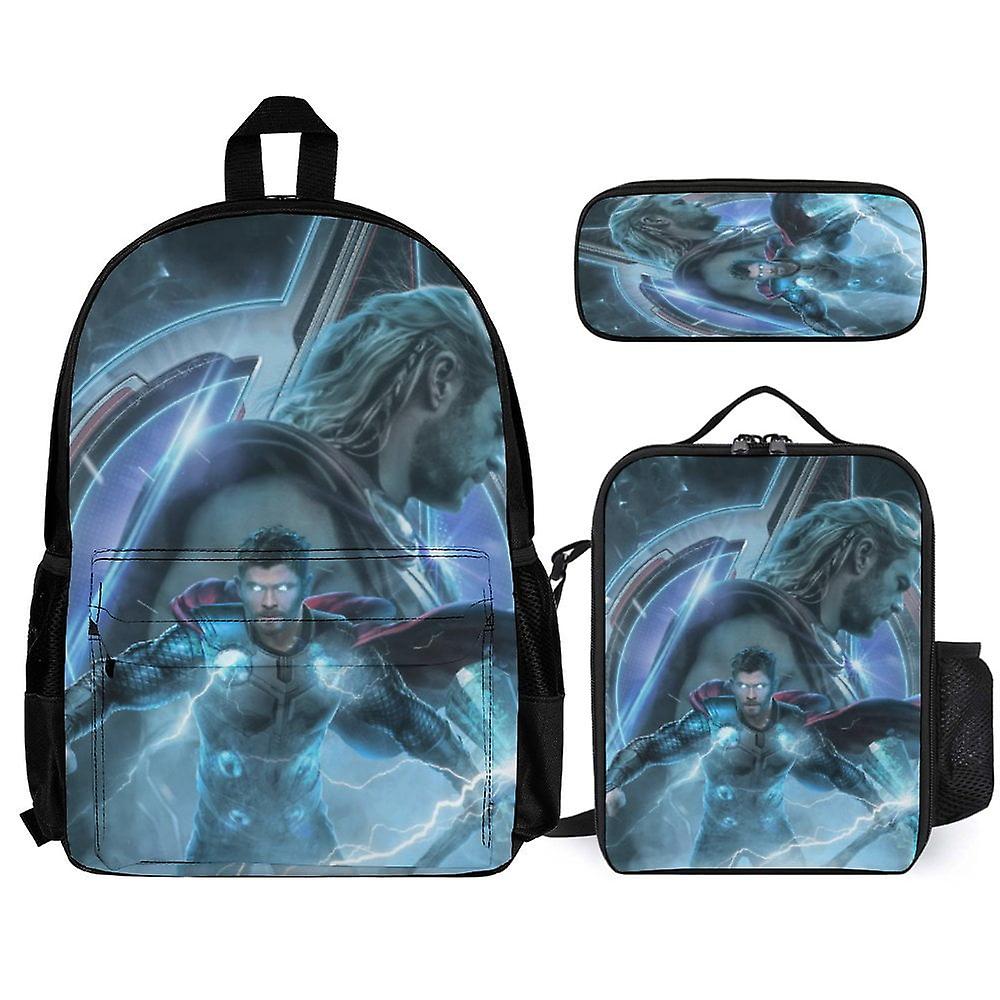 Thor 3Pcs Backpacks Sets with Lunch Bag And Pencil Case