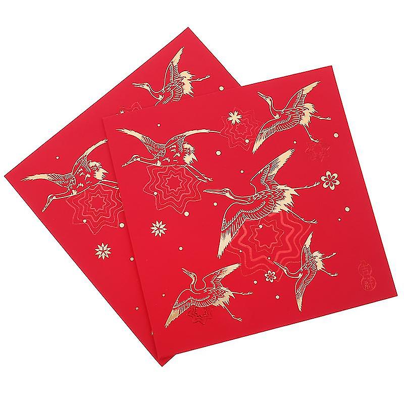 2pcs New Year Greeting Cards