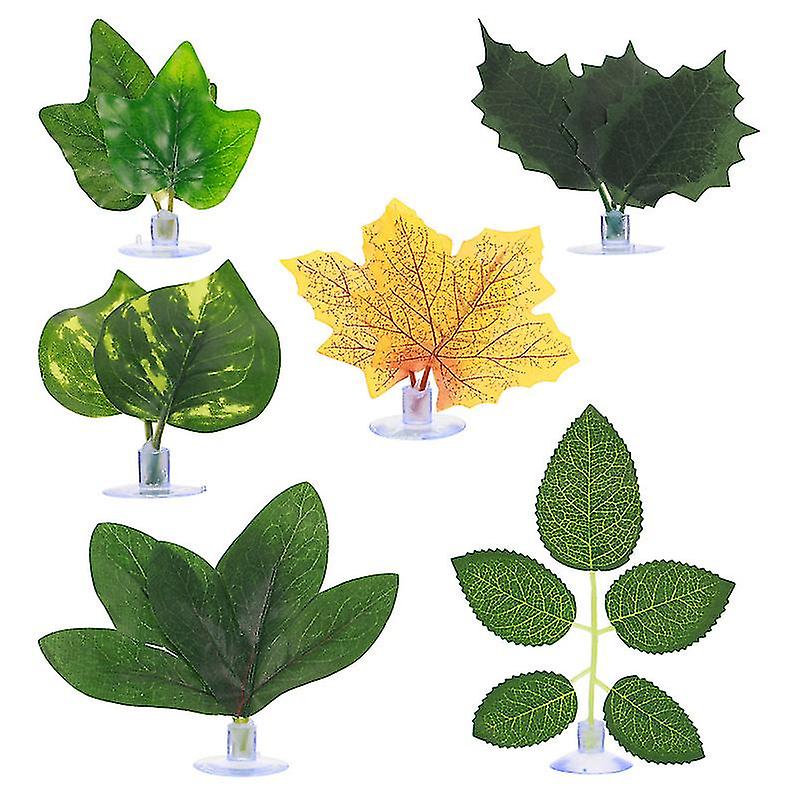 6pcs Aquarium Leaves