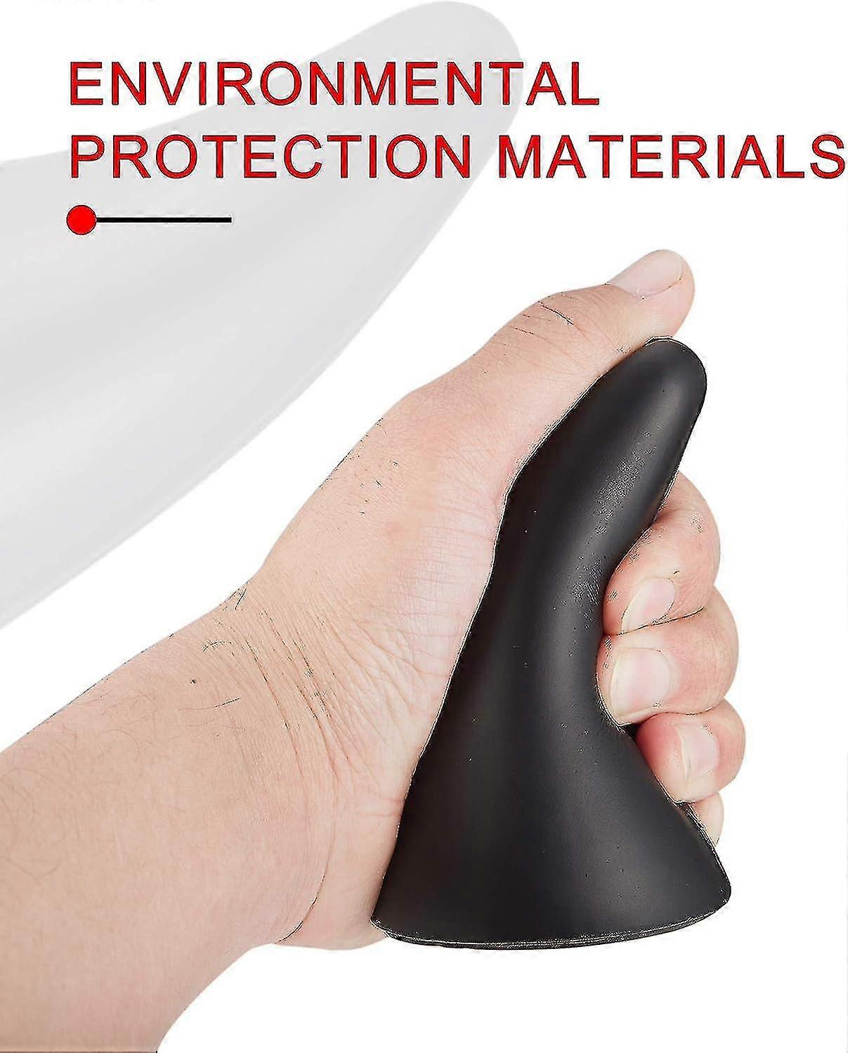 2PC 3D Devil Horns Car Stickers - Red Anti-Collision Bumper Decals For Halloween & Everyday