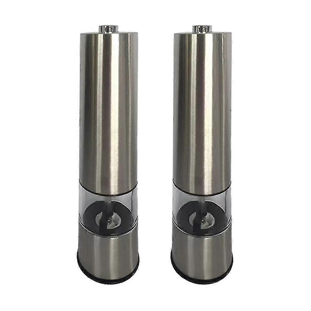 rustfritt stål elektrisk pepper grinder hjem trykk type automatisk sliping flaske kjøkkenutstyr