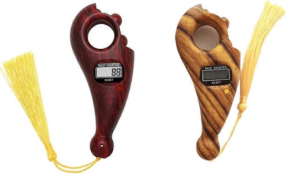 2PCS Digital Bead Counter, Digital Finger Counter, Buddha Bead Counter, for Meditation, Relaxation, Buddhist Prayer