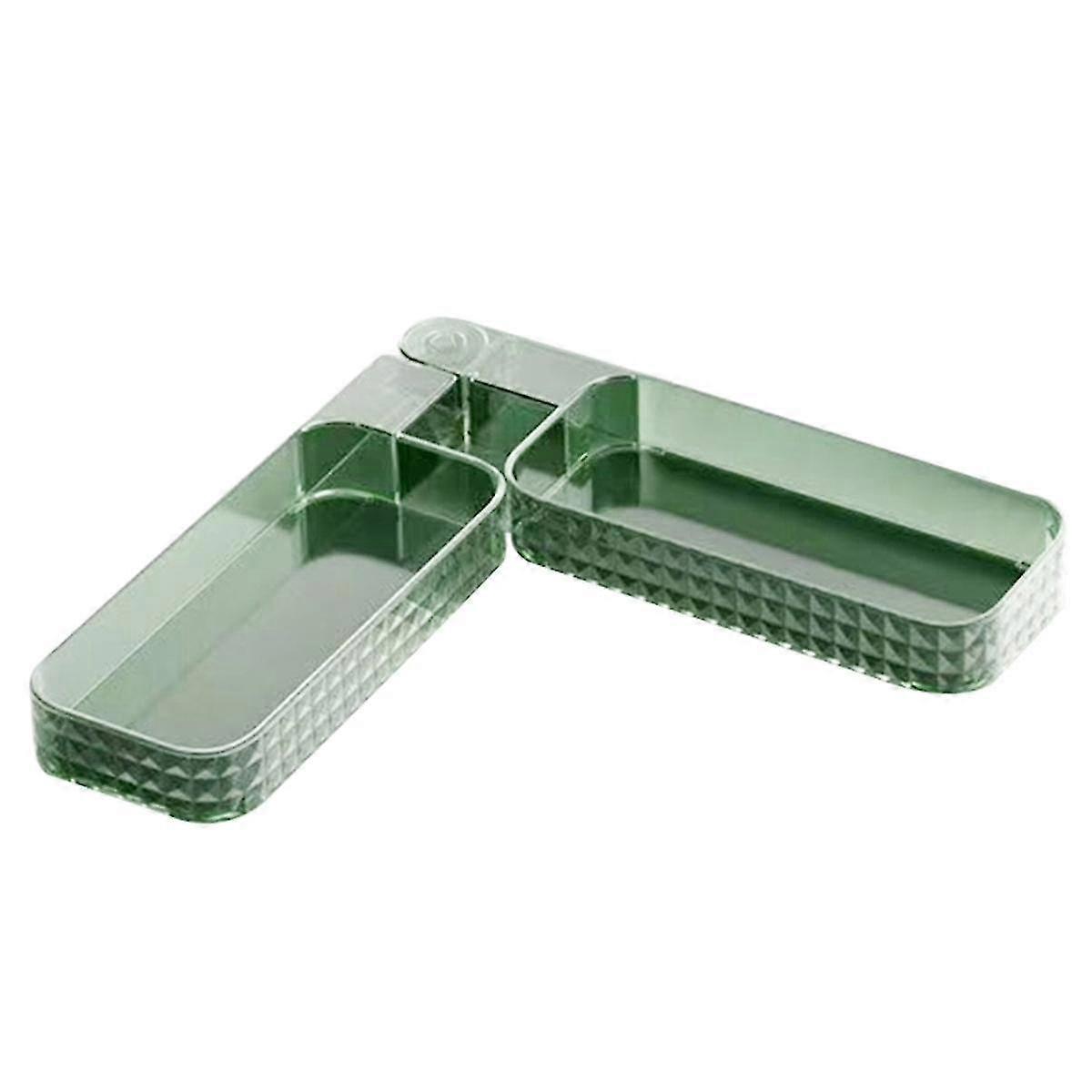 Multifunctional Wall-mounted Rotating Storage Corner Shelf, 180 Degree Rotating Adhesive Wall-mount