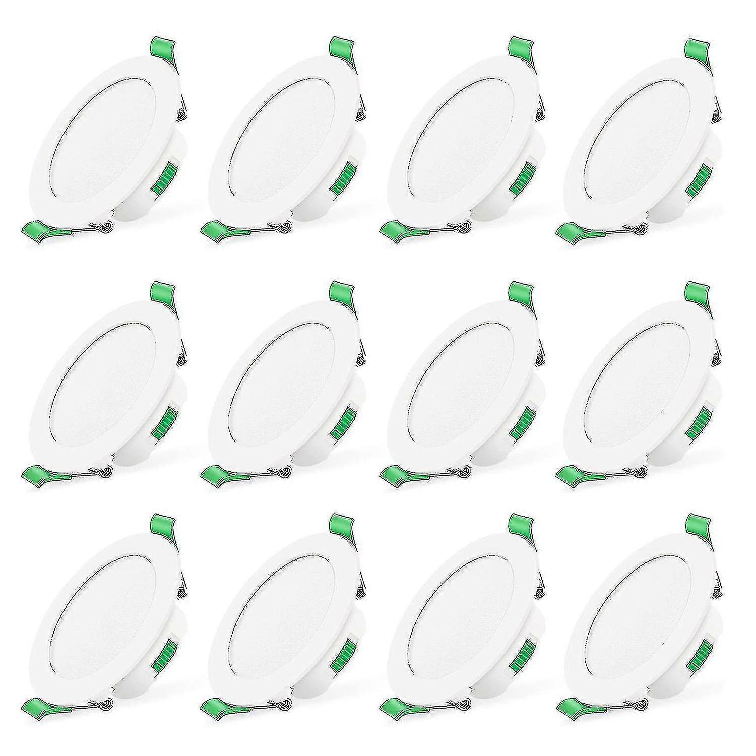 12pcs 7w White Led Downlight Recessed Ceiling Lights Slim Spot Light-Yvan