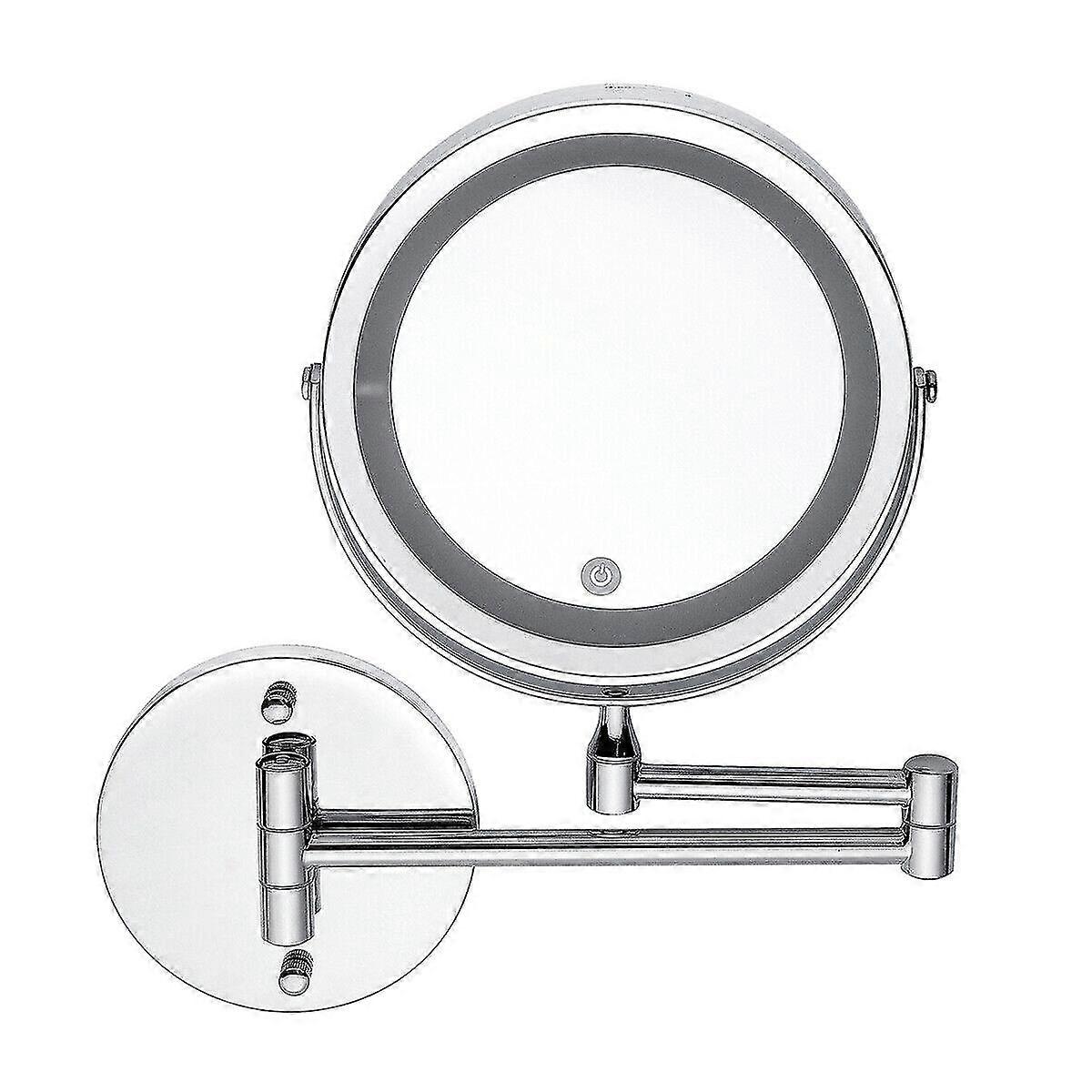 Led 10x Magnifying Makeup Shaving Vanity Mirror Bathroom Wall Mount 360