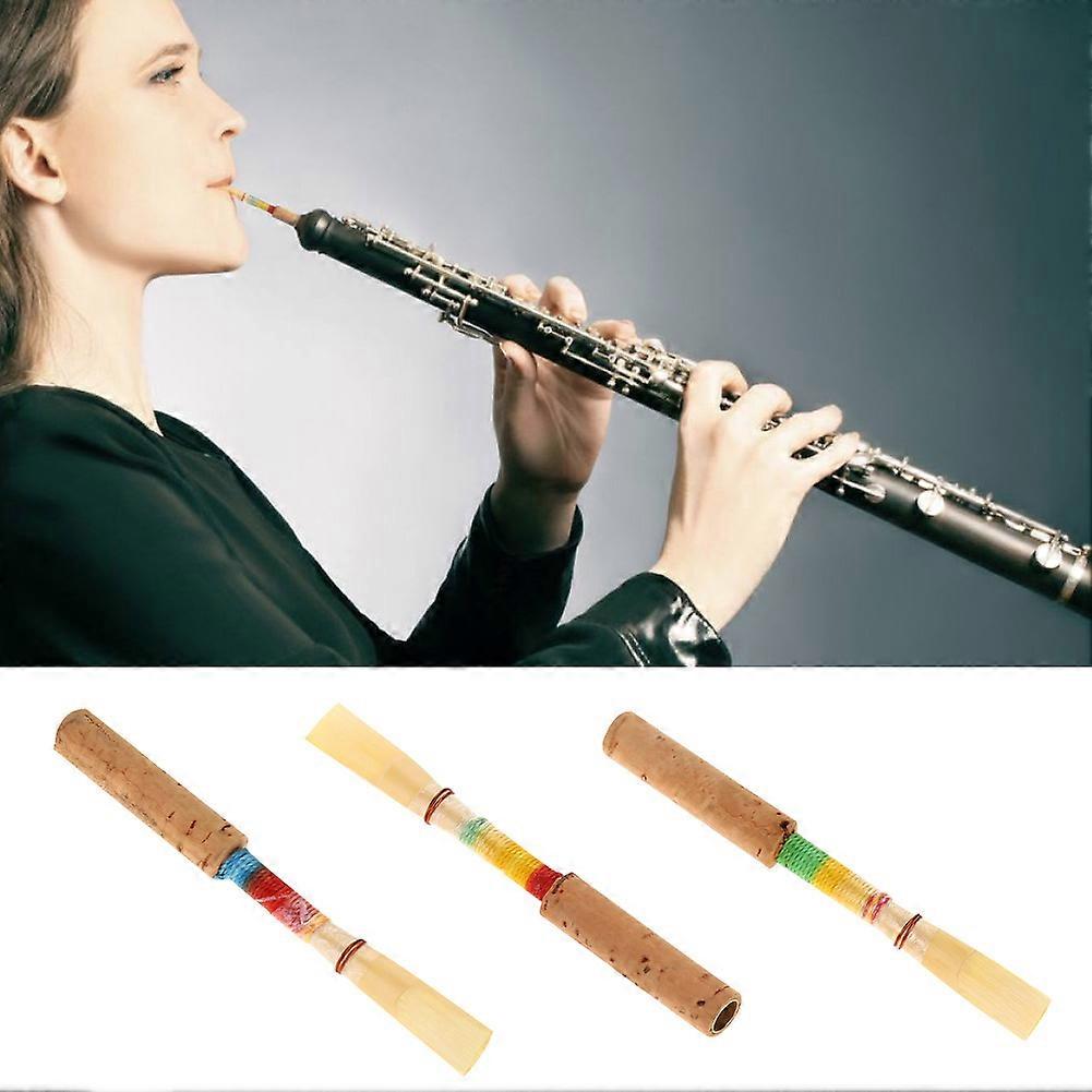 4Pcs Oboe Reed Wind Instrument Replacement Parts with Plastic Storage Box