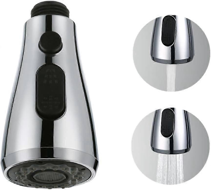 Faucet Shower With Stop Button - Retractable Spray Kitchen Sink Pro Head
