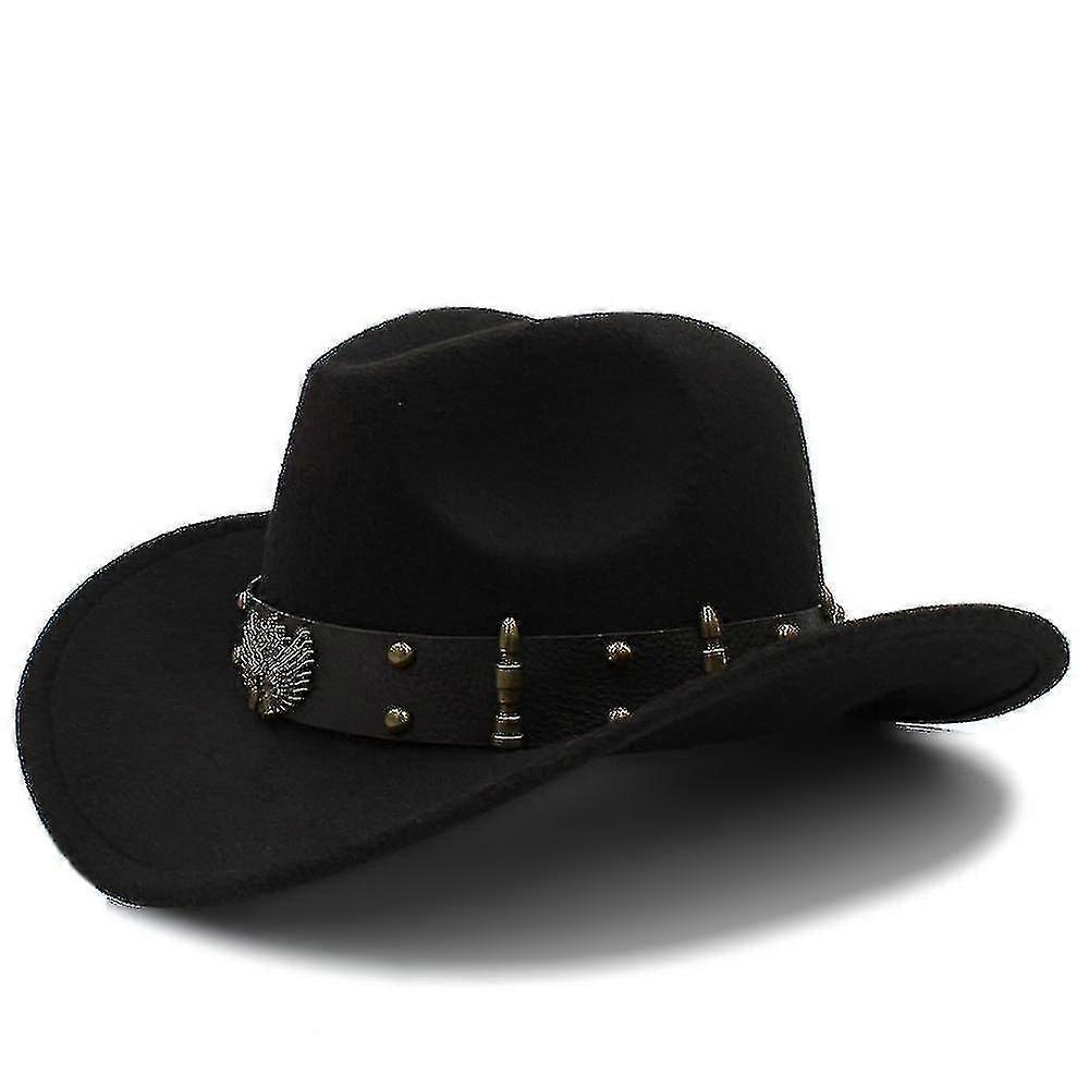 Wool Western Cowboy Hat/caballero Jazz Capblack