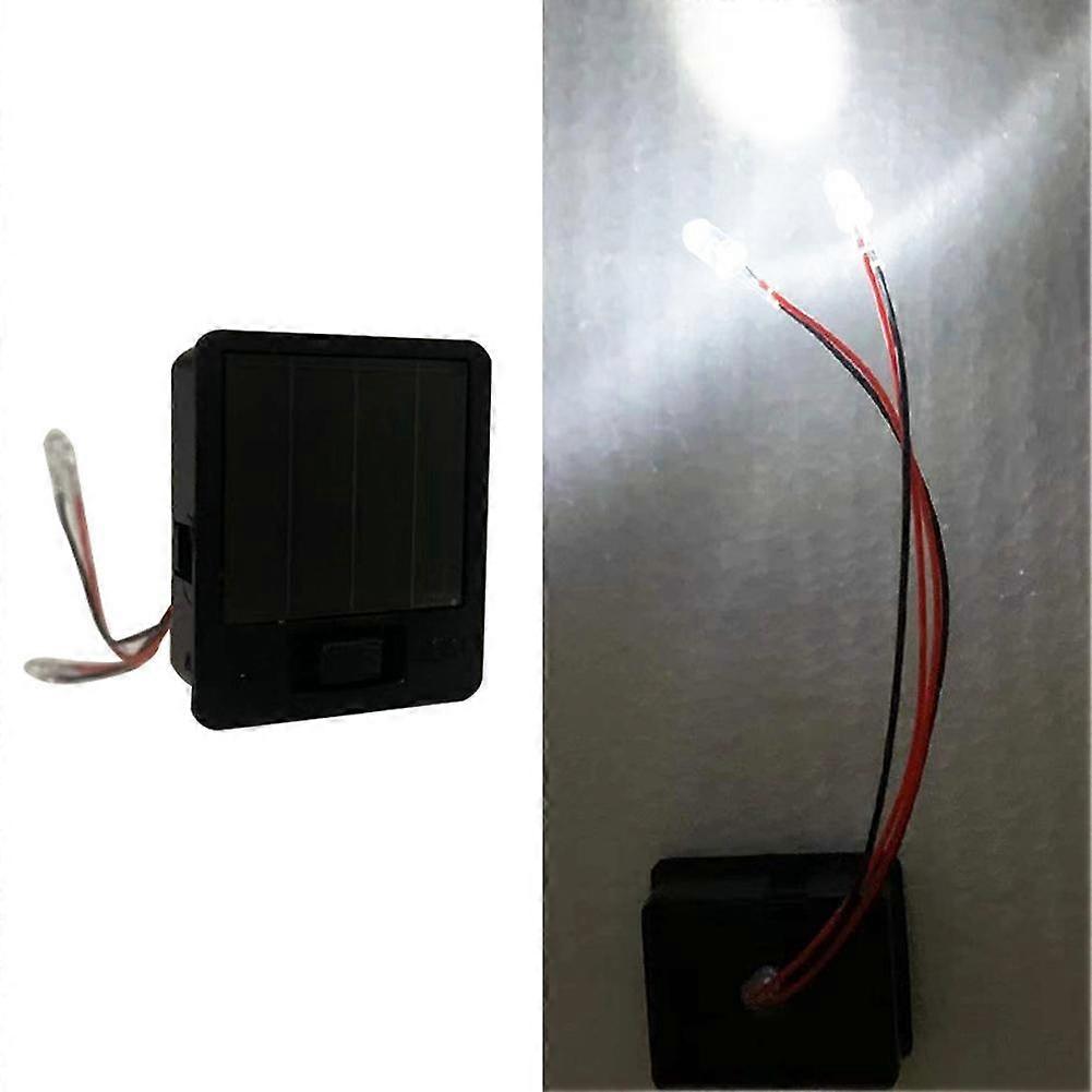 Solar Battery Box Replacement Solar Light Units with LED Warm Light ﻿