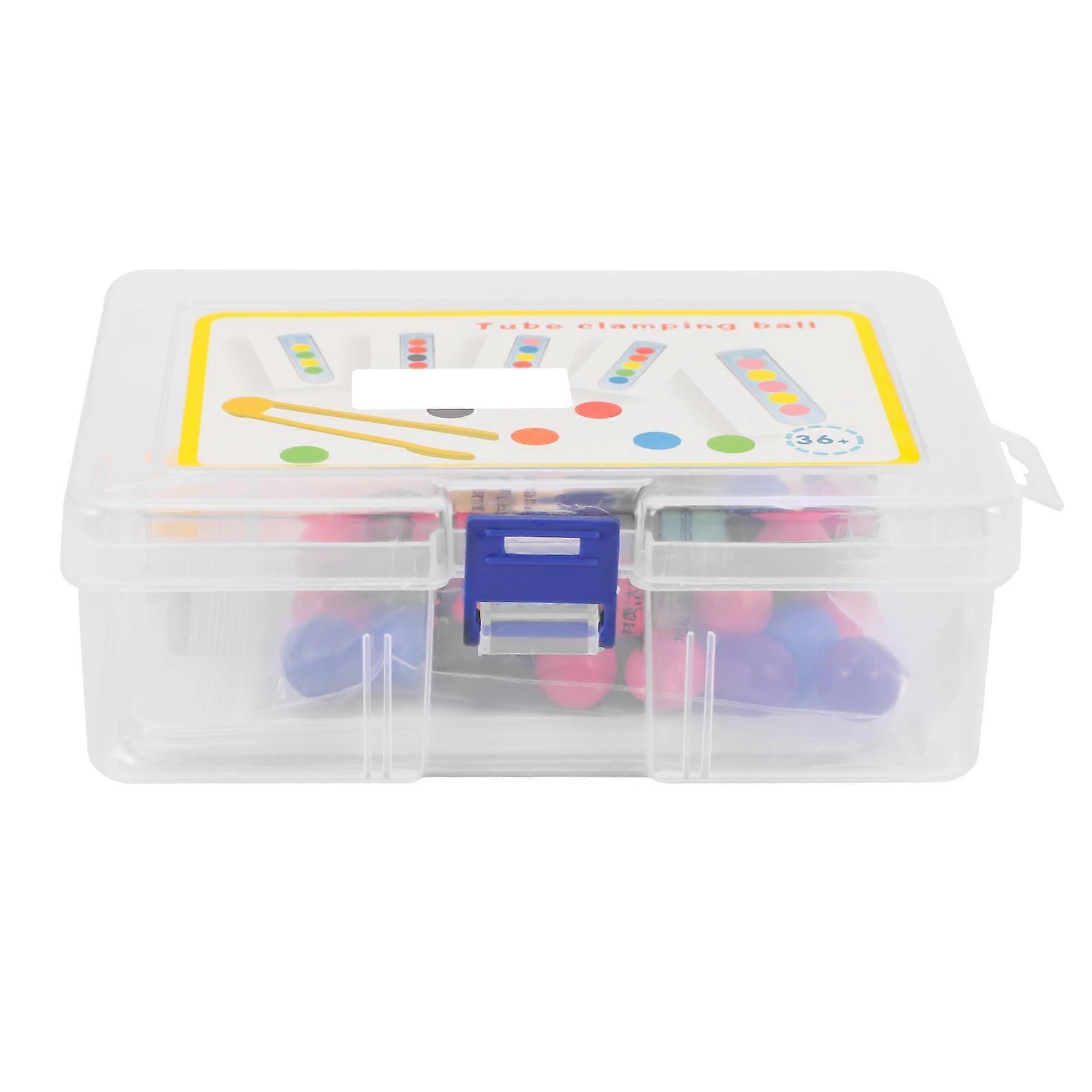 Clip Bead Game Ball Matching Toy Clip Beads Test Tube Toy Toddler Jeux éducatifs