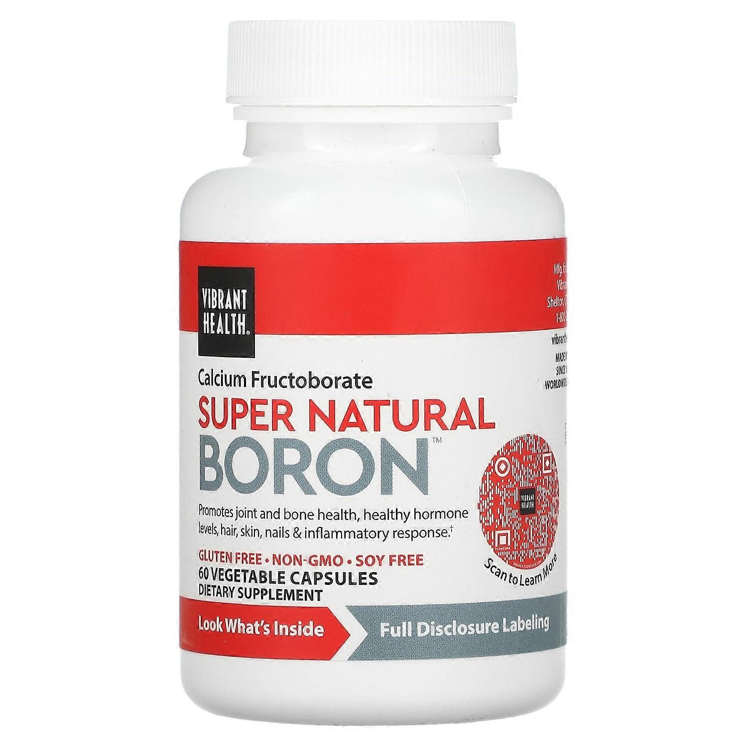 Vibrant Health, Boron, 60 Vegetable Capsules