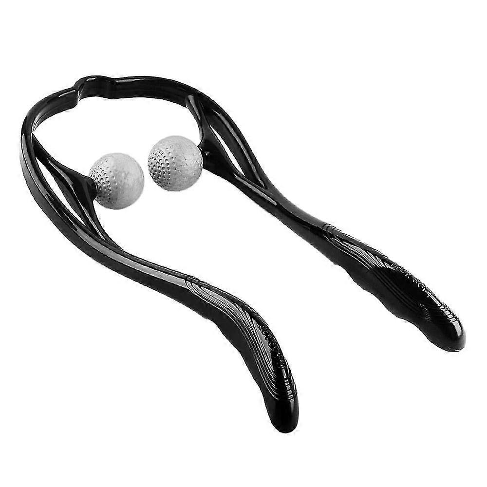 Neck massager shiatsu deep tissue dual trigger point shoulder massager,ergonomic handle design,lightweight & portable
