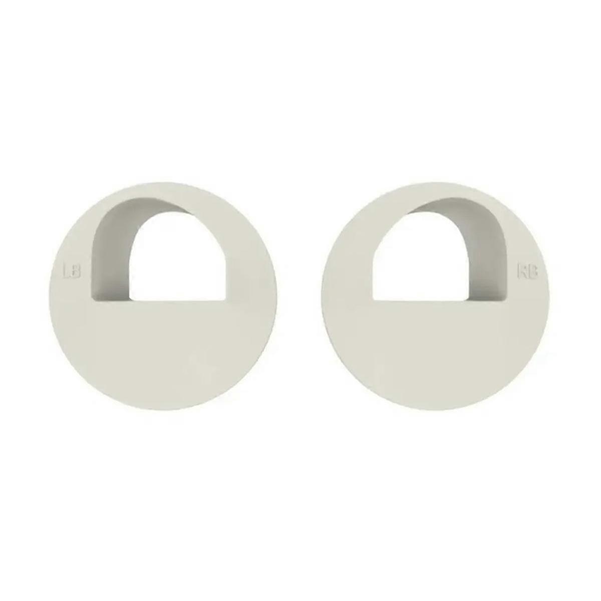 1 Pair Gamepad Stand Holder for LEGION GO Left Right Handle Base Silicone Desktop Stand Handle Storage Bracket White