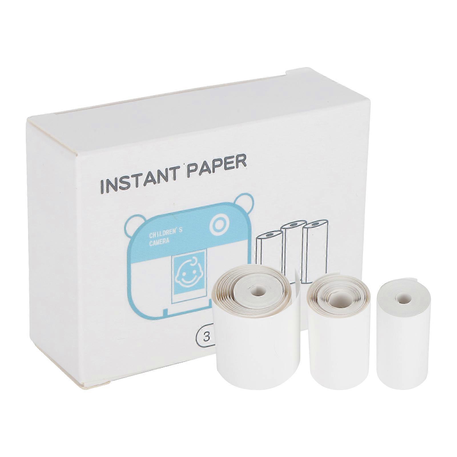 3 لفات ورق إيصال حراري 57x30mm ملحقات الطباعة للطابعة الصغيرة للمكتب المنزلي