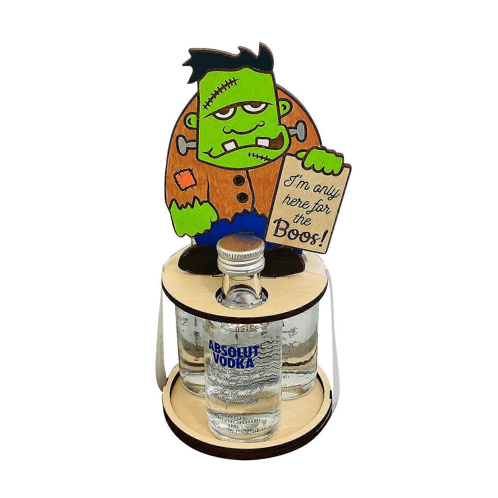 Mini spritflaskhållare med urklippt display