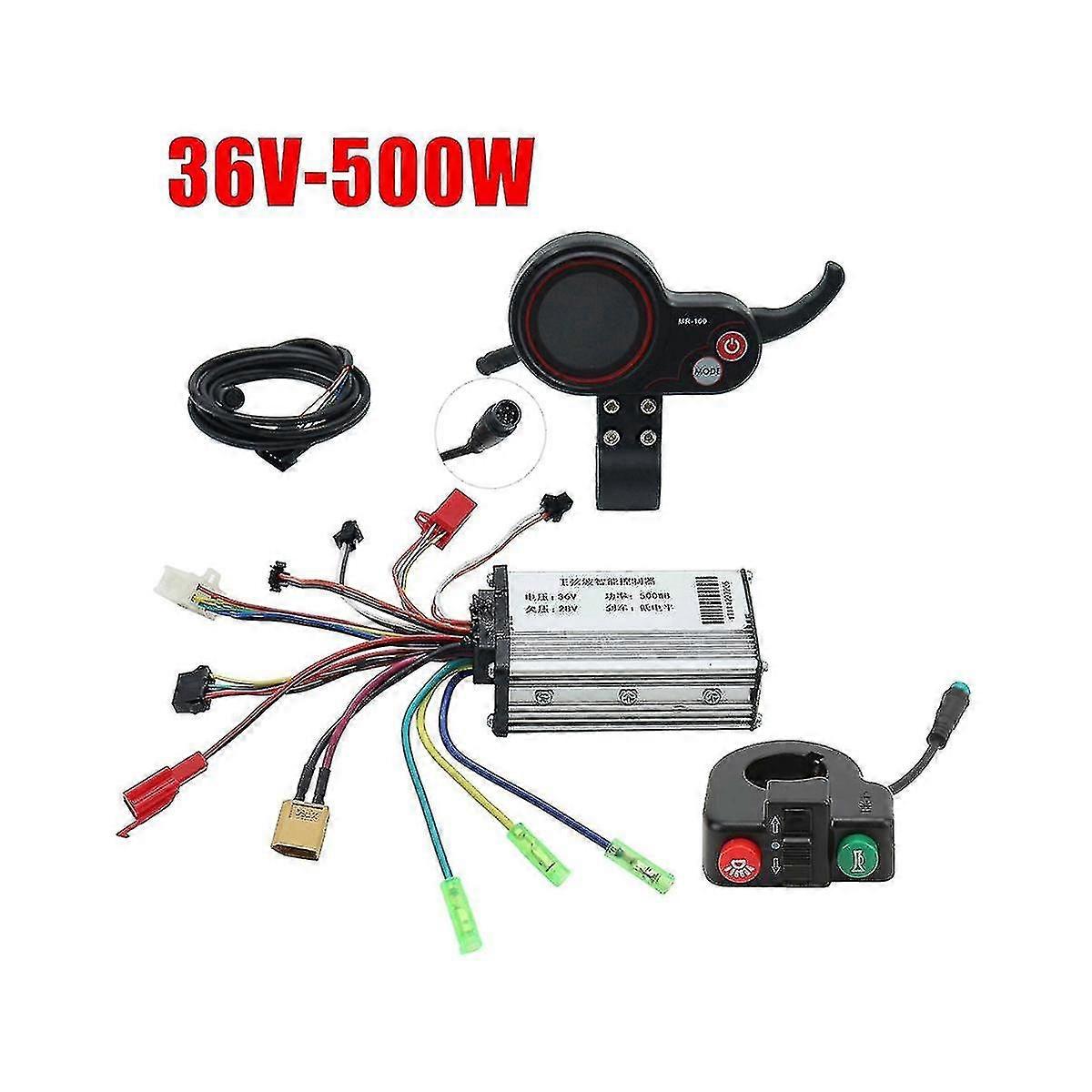 36v 500w Controller Mr-100 Lcd Display Meter Dashboard+switch Button For Electric Scooter