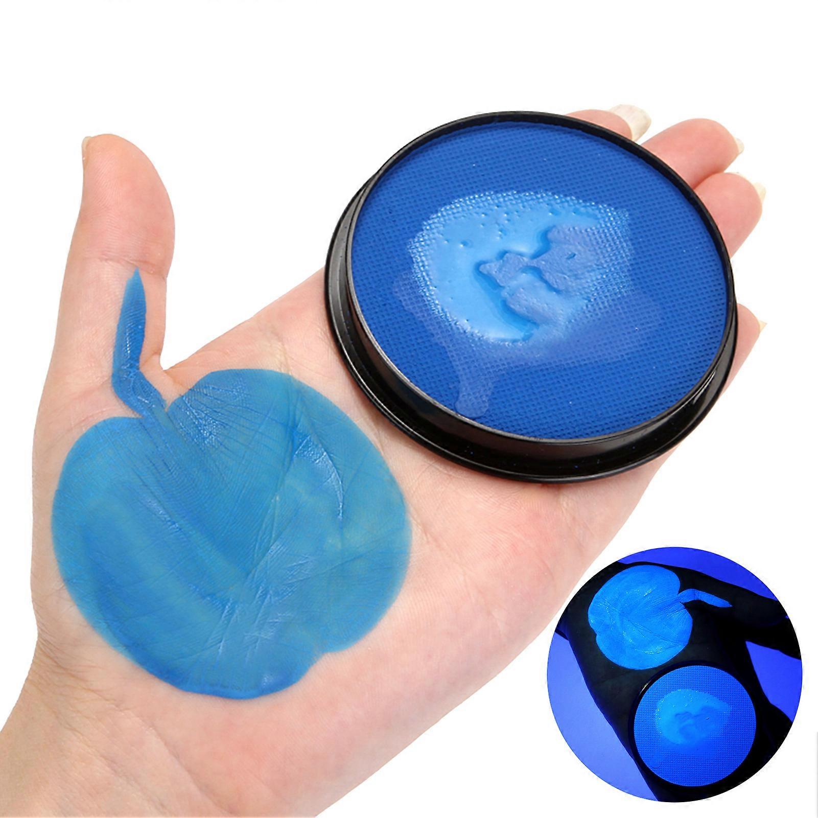 Face & Body Paint UV Blacklight Neon Fluorescent Glow Paint Water Based Makeup Painting Pigment Hypoallergenic Safe & Non-Toxic Facepaint Easy to Clea