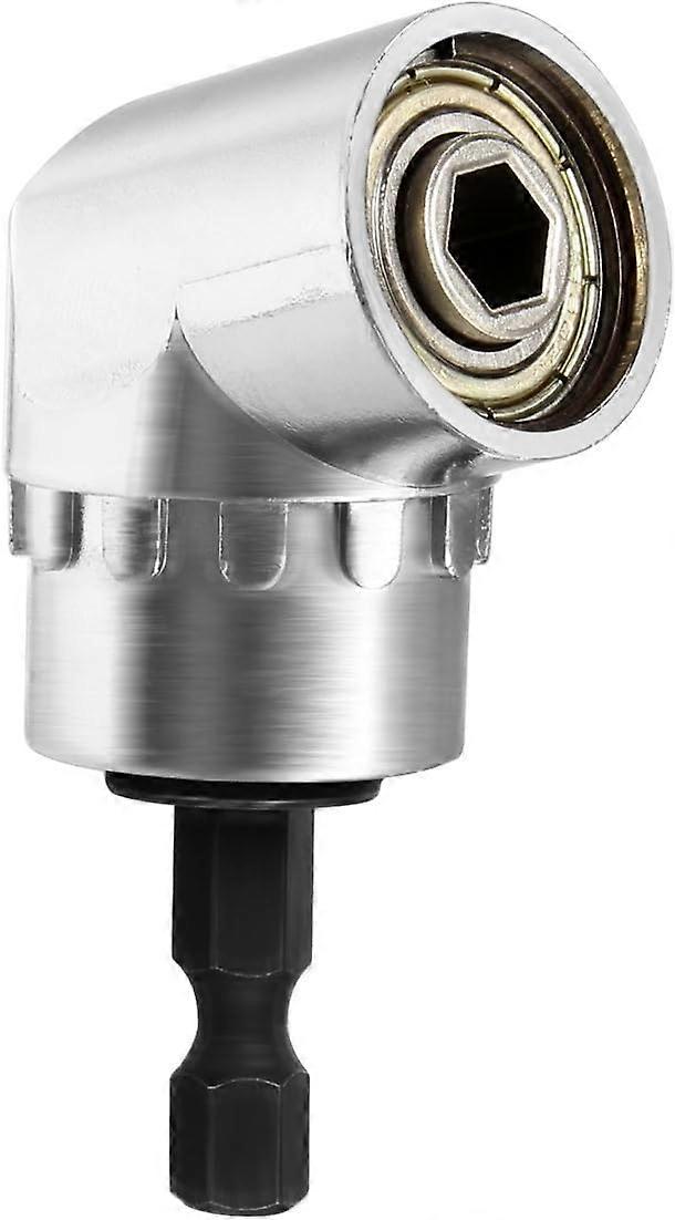 Screwdriver Adapter Holder 105 Degree Multifunction Right Angle Driver and Drill Attachment Screwdriver with Magnetic Bit Holder Quick Change Hex 6mm