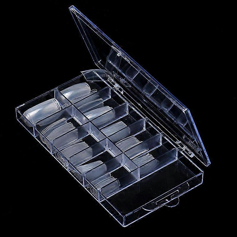 100pcs acrílico falso unha falsa unha completa limpa