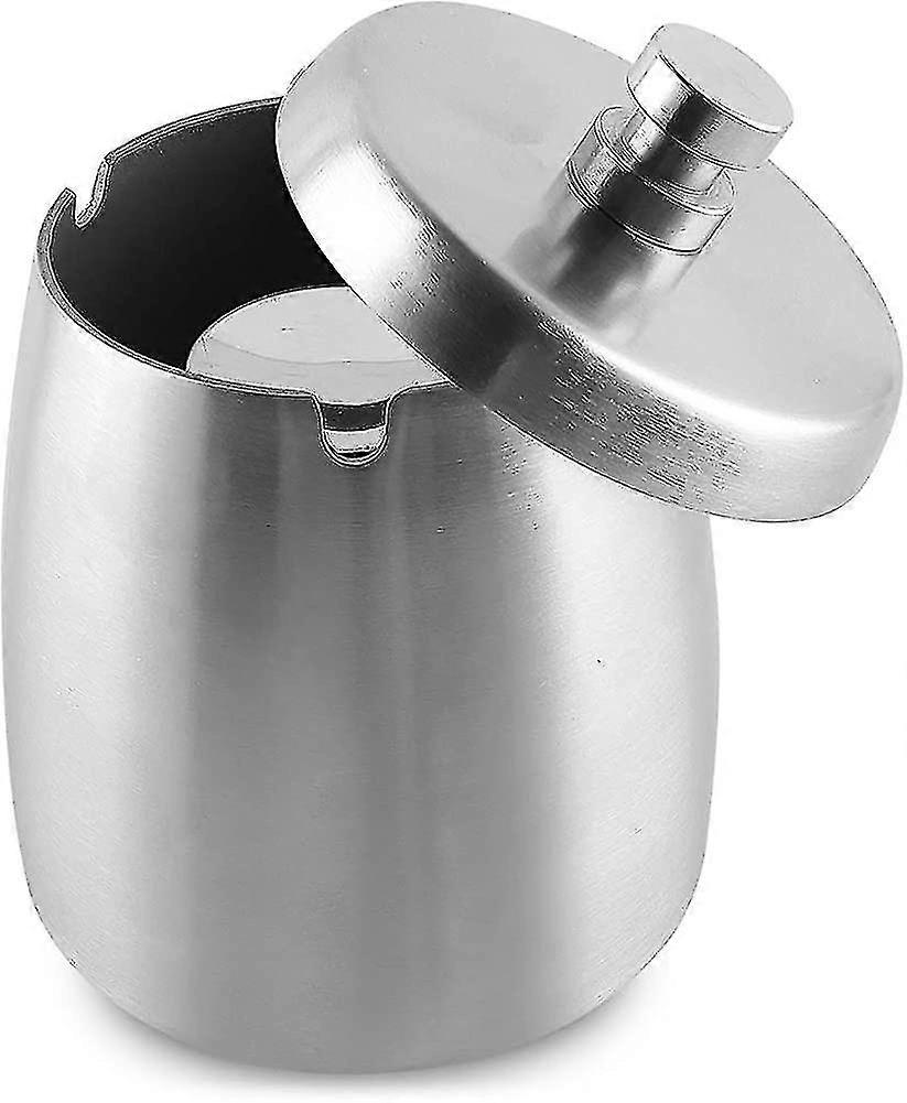 2023-stainless Steel Ashtray Protected From The Wind, Large Ashtray With Lid Gift