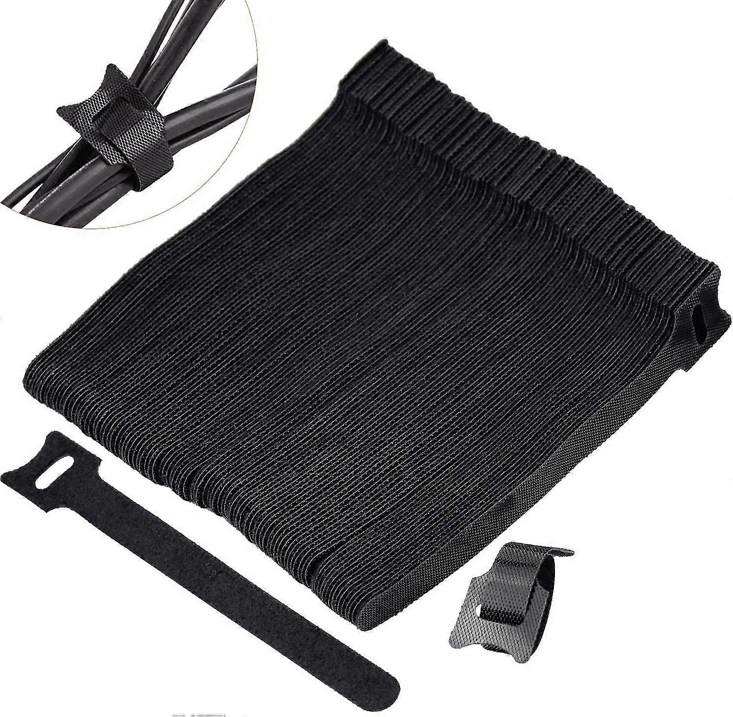 100 Piece Cable Tie, Cable Straps Set, Straps Reusable Cable, Cable Storage Organizer