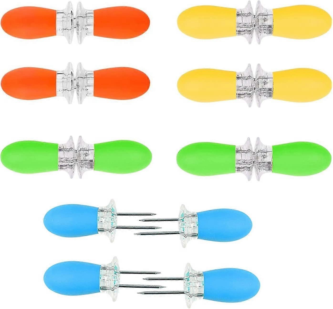 16pcs (8pairs) Stainless Corn Holders Corn Cob Skewers Barbecuek Home Gift