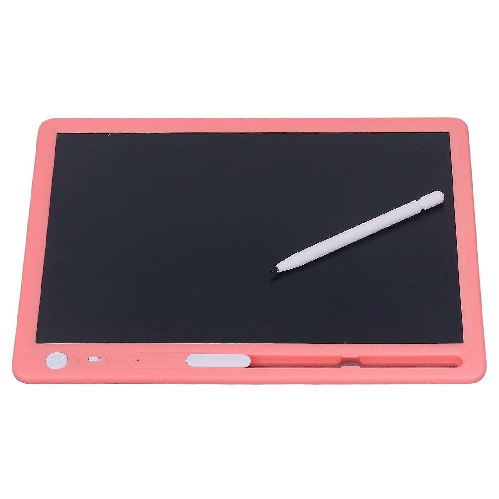 LCD Writing Tablet 10 Inch Erasable Educational Colorful Landscape Mode Toddler Doodle Board for Boys Girls Pink