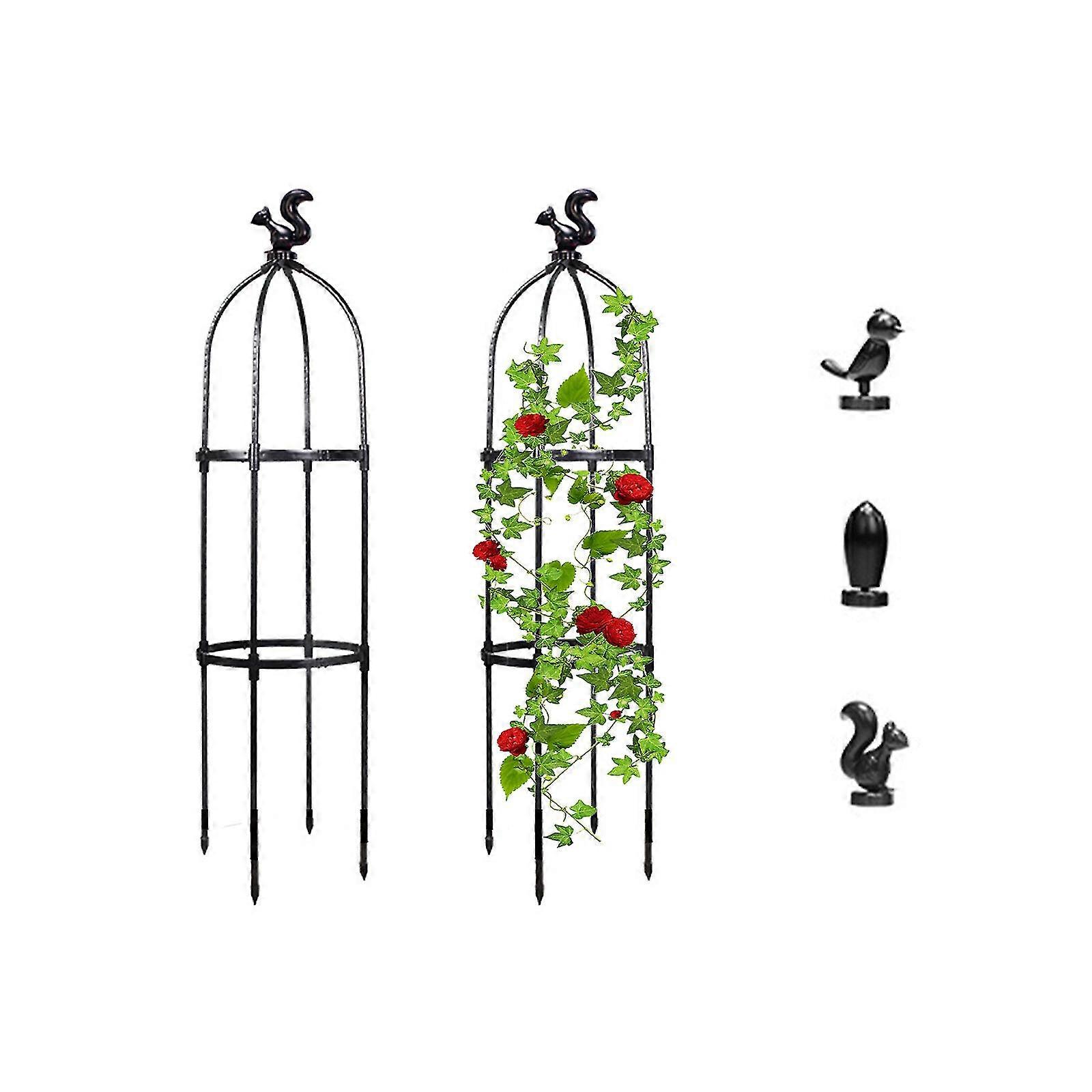 植物を登るための庭のオベリスクトレリス屋外ポット防錆金属植物フラワートレリス