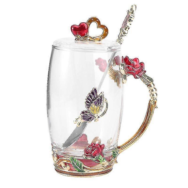 1set Glass Cup Spoon