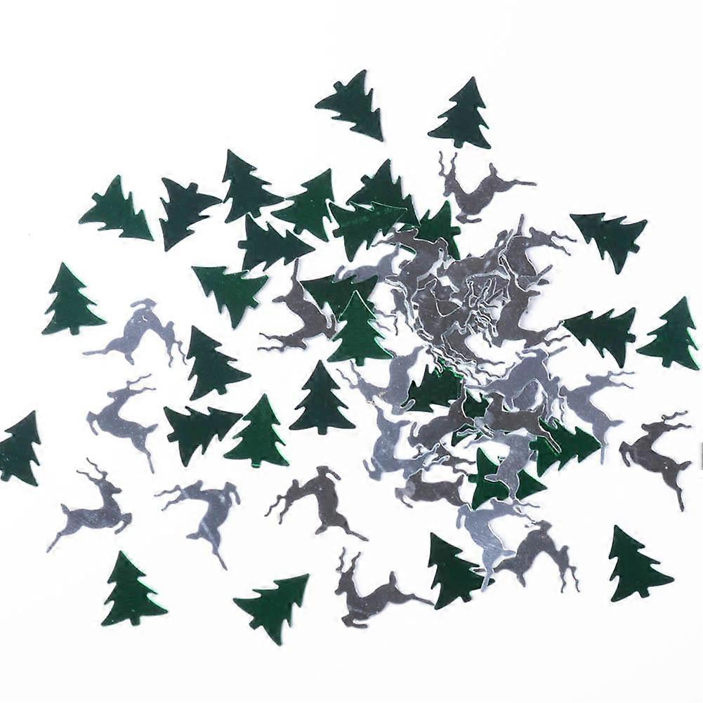 Christmas Tree Elk Sequins Table Decoration DIY Sequins Embellishments