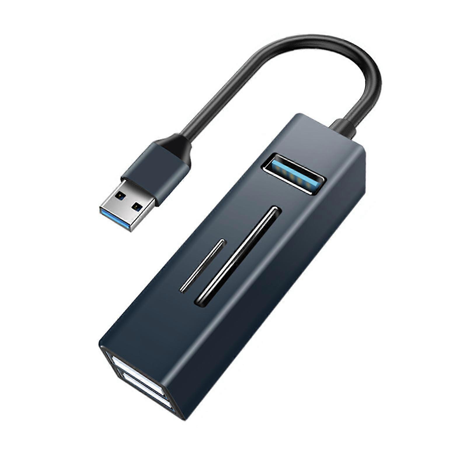 1x3.0+2x2.0 Usb Hub With Tf Sd Slot 5 Ports Extended Cable Splitter Adapter