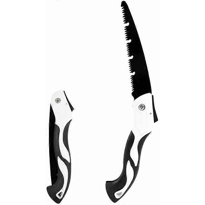 Hand Saw Pruning Saw Durable Portable Folding Saw with Ergonomic Hard Tooth Handles for Garden Plants Fruits Christmas Tree, 7 Inch