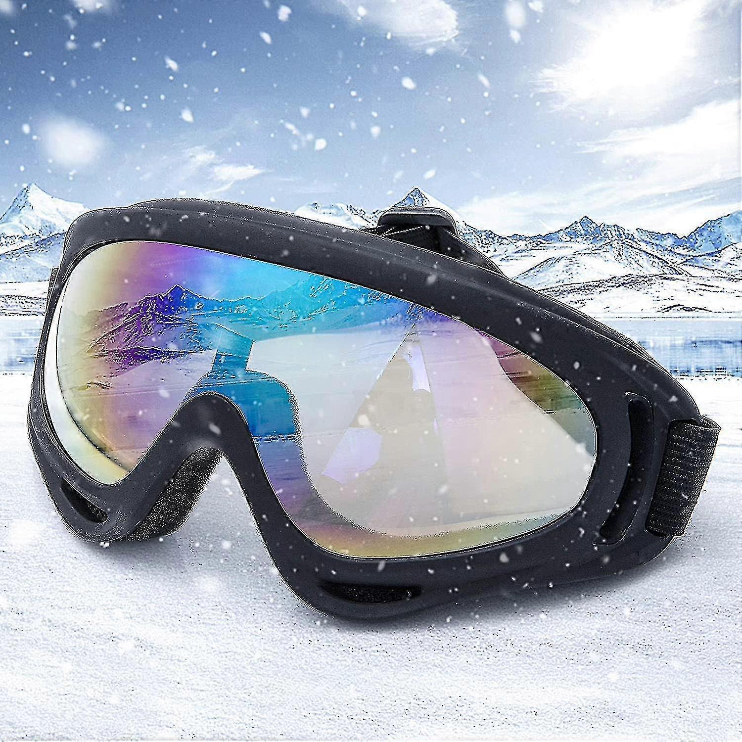 Ski Goggles Unisex Windproof Uv Protection Snowmobile Goggles