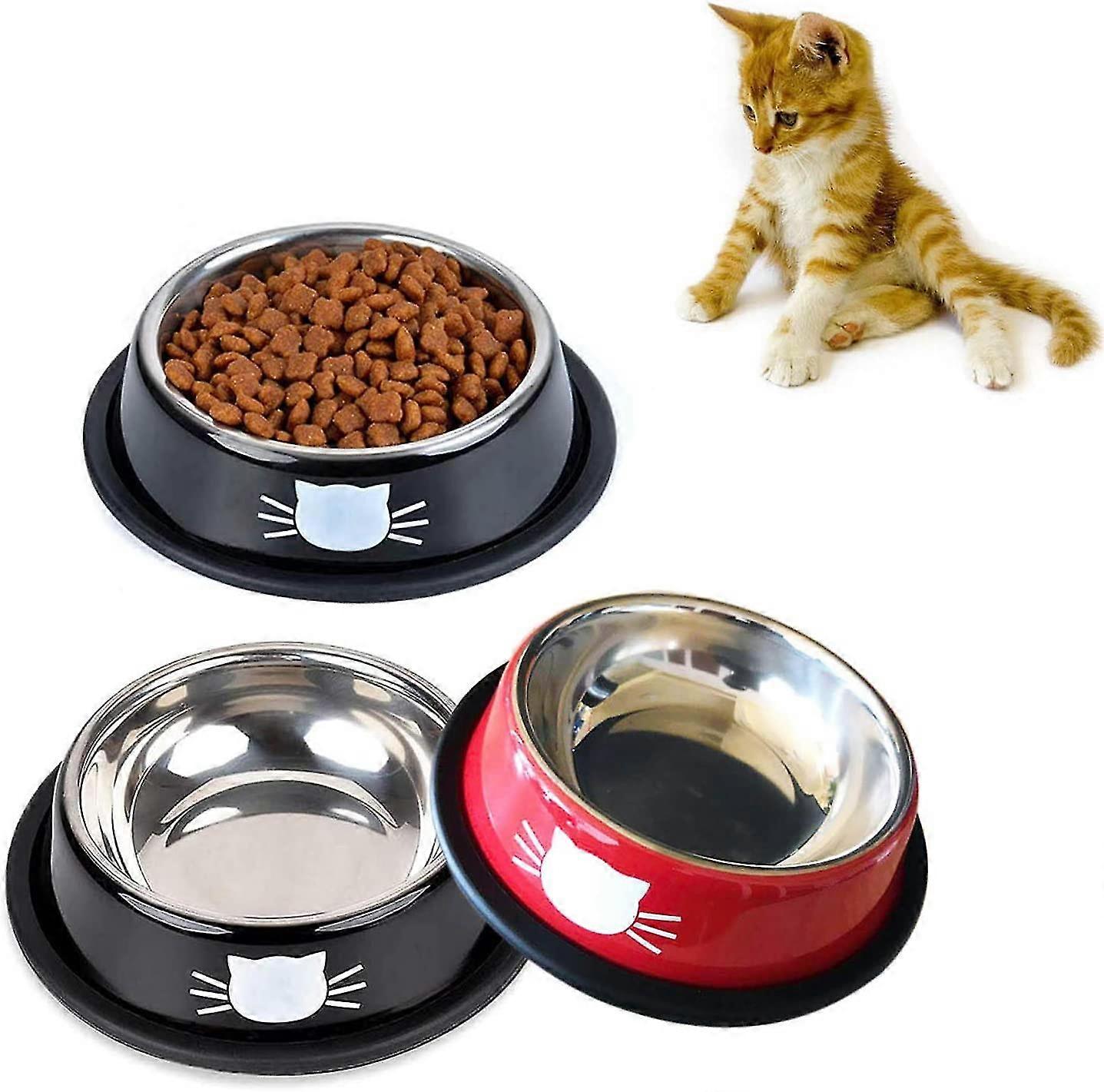 3pcs stainless steel pet bowl