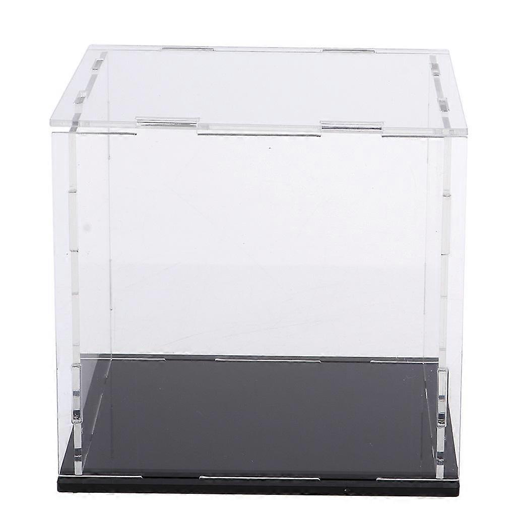 Acrylique Display Dust-proof Transparent Handmade Box Base Noir 38x35x36cm