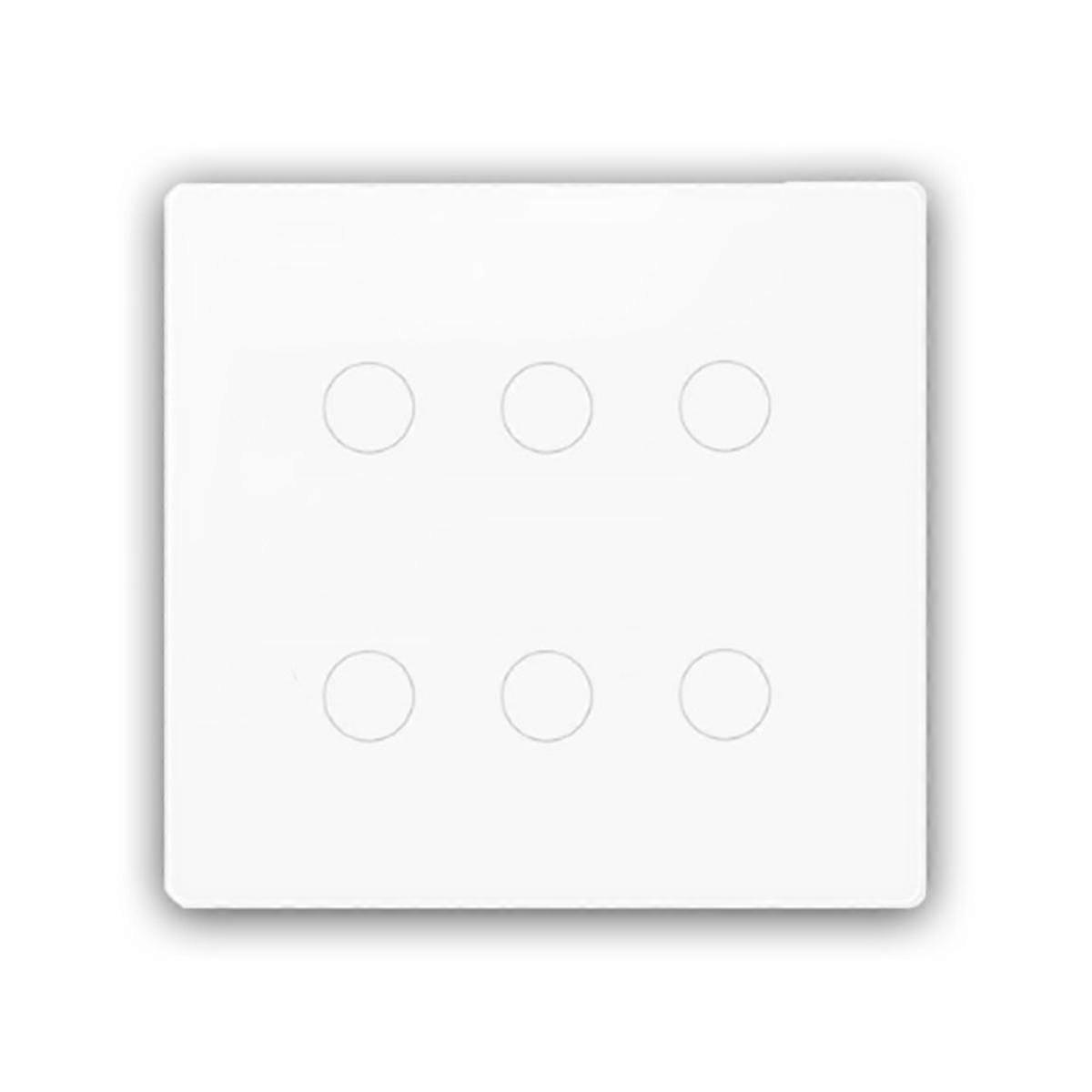 Brazil Wifi Smart Switch Zero Firewire 6 Open White Touch Switch Six-Switch Single-Control Control