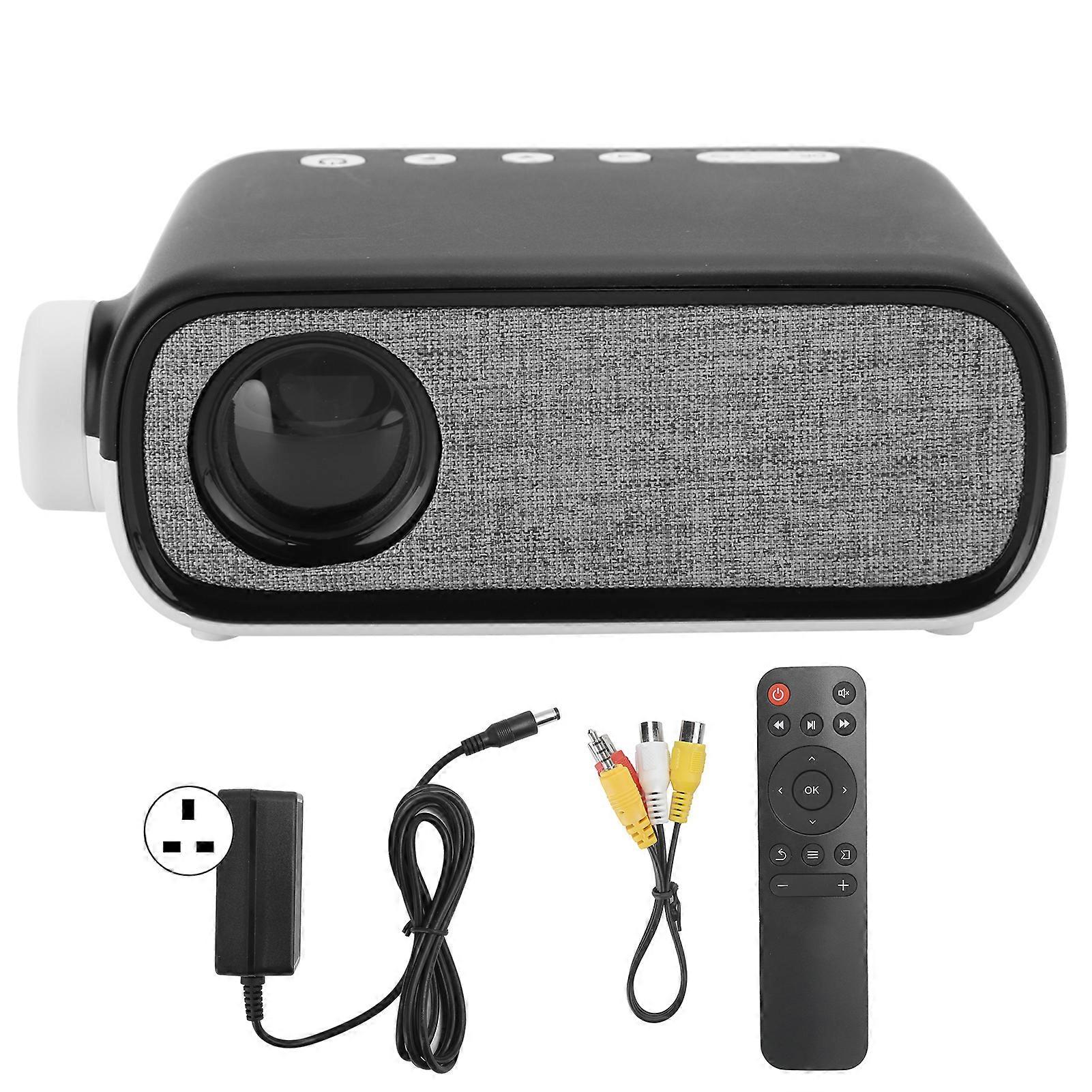 プロジェクターミニホームマイクロポータブルスマートLCDディスプレイスクリーン480 x 272 YG280 110×240VUKプラグ