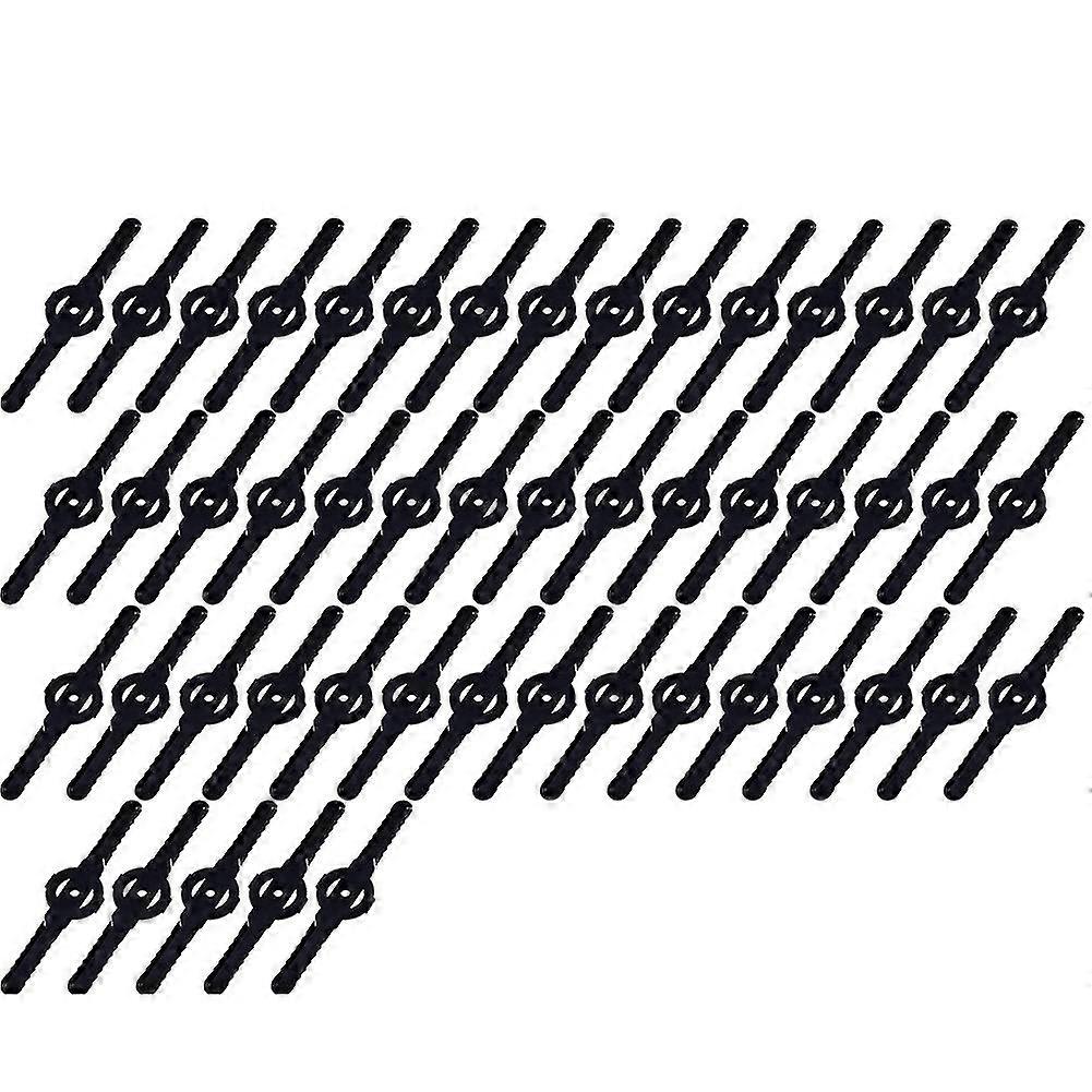 50 stk plastgresstrimmerblader Gressklipperblad Trådløs trimmer hageverktøy gressklipper trimmer + (annonser