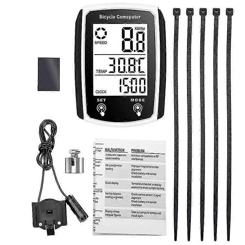 Bike Computer,waterproof Wired Bicycle Speedometer Odometer Computer Lcd Display,electric Bike Cont