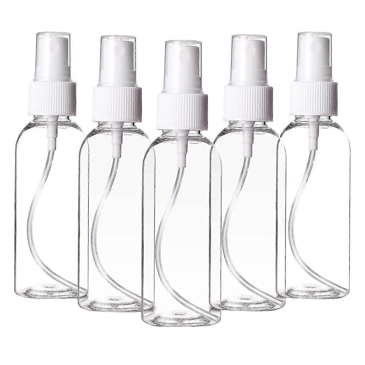 20 Pack Fine Mist Clear Bottles 2.7Oz with Pump Cap, Reusable and Refillable Small Empty Plastic Bo