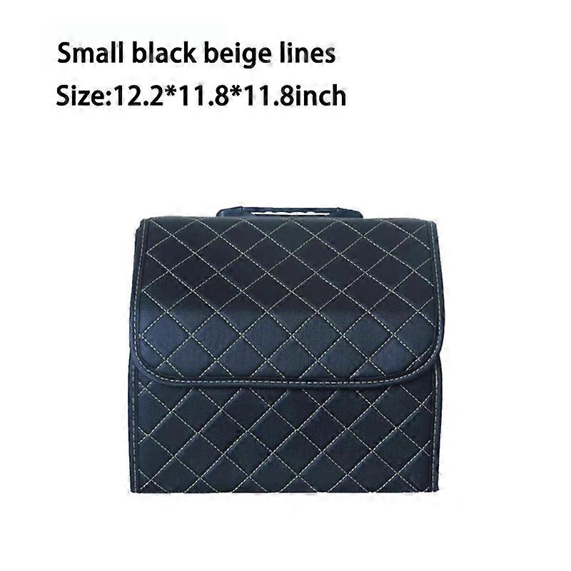 New Car Trunk Organizer Box Folding Large Capacity Auto Multiuse Tools Storage Bag Stowing Tidying Leather For Car Storage Box