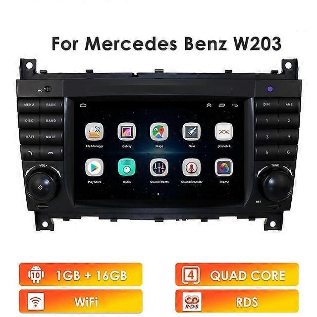 Façade D'autoradio 2 DIN Pour Benz Classe C W203 CLK-klasse