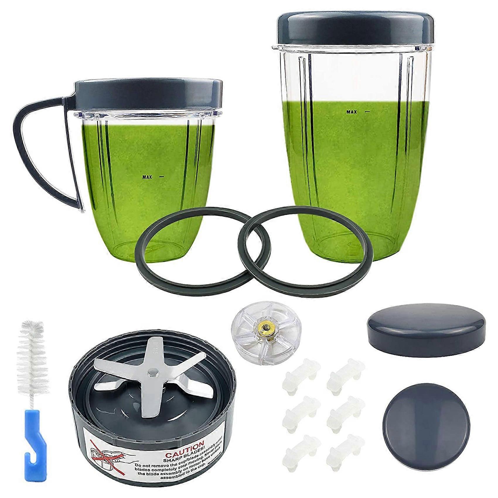 Blender Replacement Parts Extractor Blade and Cups for 600W 900W Including Gasket Shock Pad and Gea