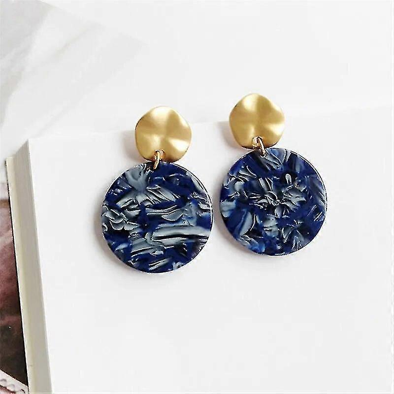 Γυναίκες Σκουλαρίκι Κορίτσι Stud Ear Drop Ακανόνιστο Γεωμετρικό Ταμπεραμέντο Αποκατάσταση αρχαίων τρόπων Στρογγυλό μέταλλο 002