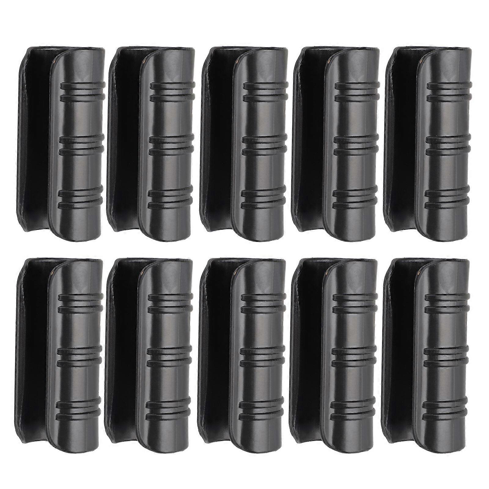 PATIKIL 60-Pack Greenhouse Clamps For 1-1/4" (32mm) Pipe - Black ABS Plastic Tube Clips For Film, Net, Hoops